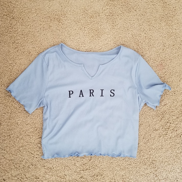 SHEIN Tops - 2/$20 SHEIN Paris Crop Top